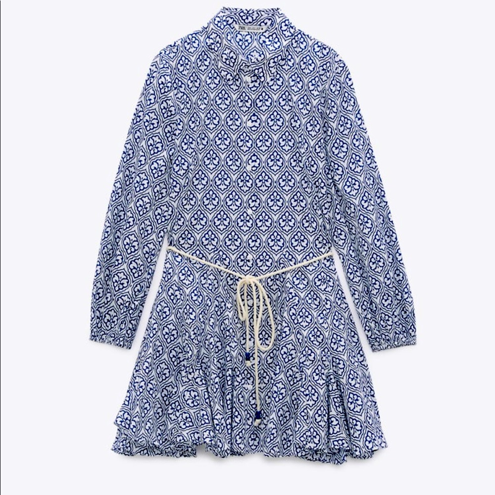 NWOT Zara blue dress